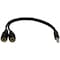 Add-On Addon 20.00Cm (8.00In) 3.5Mm Stereo Audio Male To Female Black HSMFF - alternate 1